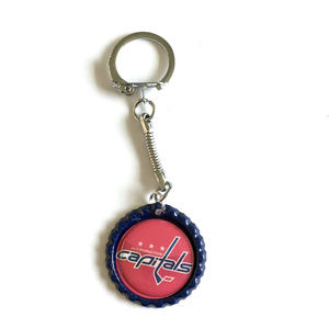Washington CAPITALS Handmade Hockey Keychain